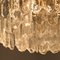 Große Palazzo Deckenlampe aus vergoldetem Messing & Glas von JT Kalmar 10