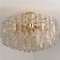 Large Palazzo Light Fixture in Gilt Brass and Glass by J.T. Kalmar 6