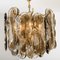 Set of Large Kalmar Chandeliers Citrus Swirl Smoked Glass, Austria, 1969 14