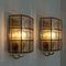 Iron and Bubble Glass Wall Lamps from Limburg, Germany, 1960, Set of 2 2