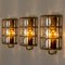 Iron and Bubble Glass Wall Lamps from Limburg, Germany, 1960, Set of 2, Image 15