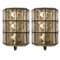 Iron and Bubble Glass Wall Lamps from Limburg, Germany, 1960, Set of 2 14