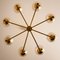 Chandelier with Opaline Brass in the Style of Sciolari 8