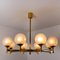 Chandelier with Opaline Brass in the Style of Sciolari 6