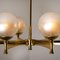 Chandelier with Opaline Brass in the Style of Sciolari 3