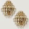 Chandeliers in Brass and Crystal Glass from Bakalowits & Sohne, Austria, 1960s, Set of 2 8