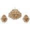 Chandeliers in Brass and Crystal Glass from Bakalowits & Sohne, Austria, 1960s, Set of 2 1