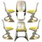 Metallic Ostergaard Space Age Chairs, 1970, Set of 6 3