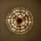 Faceted Crystal and Gilt Metal Chandelier from Kinkeldey, 1960s, Image 4