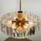 Faceted Crystal and Gilt Metal Chandelier from Kinkeldey, 1960s, Image 10