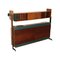 Formica, Mahogany Veneer & Metal Foldaway Bed from Franco Campo, Italy, 1960s 1