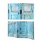 Klappbarer Raumteiler aus Blauem Holz mit 4 Blättern 4