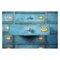 Blue Wooden Pastourel Craft Furniture with 96 Drawers, Image 6