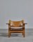 Danish Modern No. 2226 Spanish Chairs in Oak and Saddle Leather by Børge Mogensen, Set of 2, Image 9