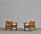 Danish Modern No. 2226 Spanish Chairs in Oak and Saddle Leather by Børge Mogensen, Set of 2, Image 4