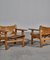 Danish Modern No. 2226 Spanish Chairs in Oak and Saddle Leather by Børge Mogensen, Set of 2, Image 5