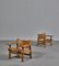 Danish Modern Nr. 2226 Spanish Chairs aus Eiche und Sattelleder von Børge Mogensen, 2er Set 17