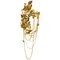 Sconce In Gold-Plated Brass With Amber Swarovski Crystals, Image 1