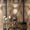Sconce In Gold-plated Brass With Crystal Glass 3