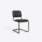 Avoca Black Leather Dining Chair 1