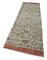 Vintage Beige Overdyed Runner Rug 3