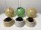 Art Deco Ceiling or Wall Lamps with Marble Spheres from Thabur, Set of 3 13