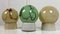 Art Deco Ceiling or Wall Lamps with Marble Spheres from Thabur, Set of 3 1