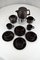 Mid-Century Ceramic Espresso Set from Ceramica Franco Pozzi, Set of 9 4