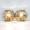 Hexagonal Gold Brass and Crystal Sconces, 1960s, Set of 2, Image 6