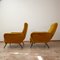 Italian Adjustable Velvet Armchairs, 1960s, Set of 2 3