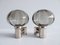Mirror Light Sconces in Smoked Glass and Chrome, 1970s, Set of 2 4
