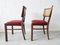Holz Esszimmerstühle, 1950er, 2er Set 4