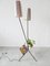 Metal Tripod Floor Lamp with Paper Holder and Flower Pot Stand, France, 1950s 14
