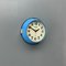 Vintage Industrial Blue Quartz Wall Clock from Seiko, 1970s, Image 4