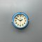 Vintage Industrial Blue Quartz Wall Clock from Seiko, 1970s, Image 5