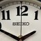 Vintage Industrial Blue Quartz Wall Clock from Seiko, 1970s, Image 6