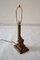 Lámpara de mesa de madera tallada, años 30, Imagen 3