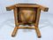 Wooden Stool With Saddle Leather Seat, 1980s, Image 6