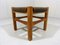 Wooden Stool With Saddle Leather Seat, 1980s 7