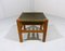 Wooden Stool With Saddle Leather Seat, 1980s 2