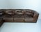 Ds11 Brown Leather Modular Sofa from de Sede, 1970s, Set of 6 5