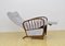 Mid-Century Armchair With Folding Footrest, 1950s 8
