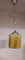 Lampada da soffitto Art Déco con paralume a quattro segmenti in vetro giallo, anni '20, Immagine 3