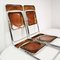 Italian Modernist Folding Chairs, 1960s, Set of 4 7