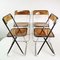 Italian Modernist Folding Chairs, 1960s, Set of 4 3