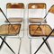 Italian Modernist Folding Chairs, 1960s, Set of 4 4