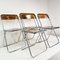 Italian Modernist Folding Chairs, 1960s, Set of 4 2