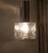 Lámpara colgante vintage de vidrio y acero de JT Kalmar, Imagen 6