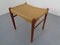 Teak & Paper Cord Ottoman by Ejner Larsen & Aksel Bender Madsen, 1960s, Image 6