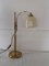Satin Brass Adjustable Table Lamp from Schröder, 1980s, Image 1